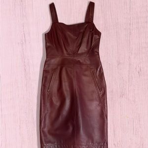 Derek Lam 10 Crosby Lambskin Leather Dress